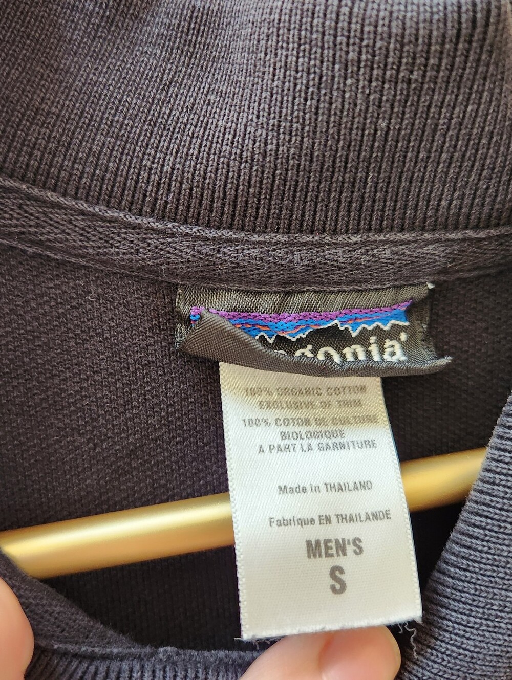 Patagonia Black Men's Polo Shirt - Picture 3 of 9